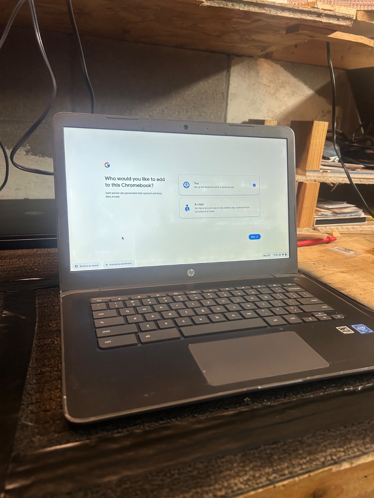 HP Chromebook 14 inch (32 GB, Intel Celeron, 1.1GHz, 4GB) Laptop – Gray -…