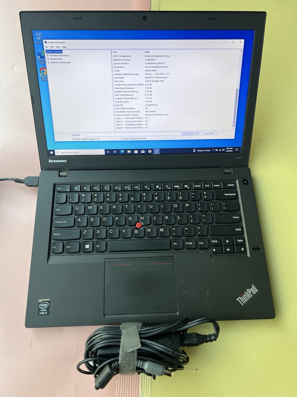 LENOVO THINKPAD T440 14″ Intel Core i5-4200U 8GB RAM 500GB HDD WEBCAM