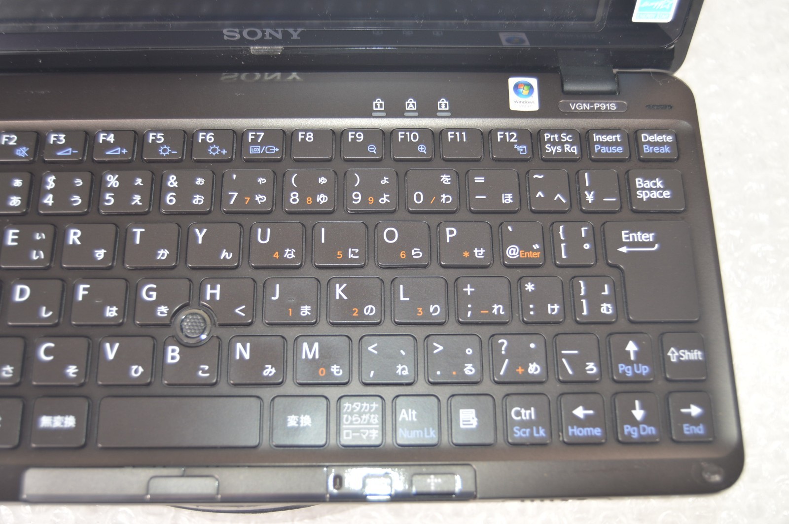 Sony VAIO VGN-P91S Type P Intel Atom Z550 2GHz RAM 2GB Pocket PC Excellent