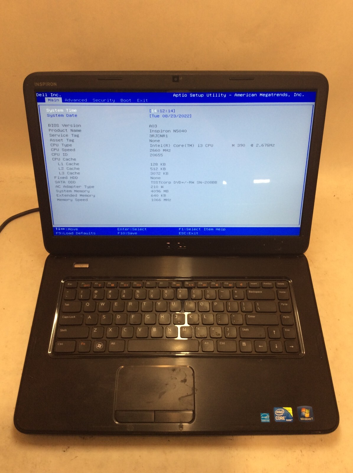 Dell Inspiron N5040 Laptop 15″ Intel Core i3 1st Gen READ DESCRIPTION -PP