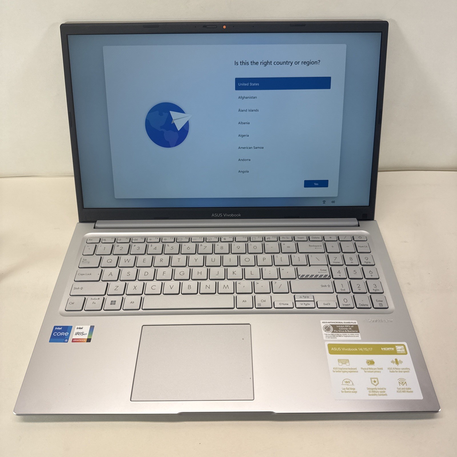 ASUS Vivobook 15.6″ Laptop i5-1334U 16GB 512GB SSD Win11 4 Cycles, Silver