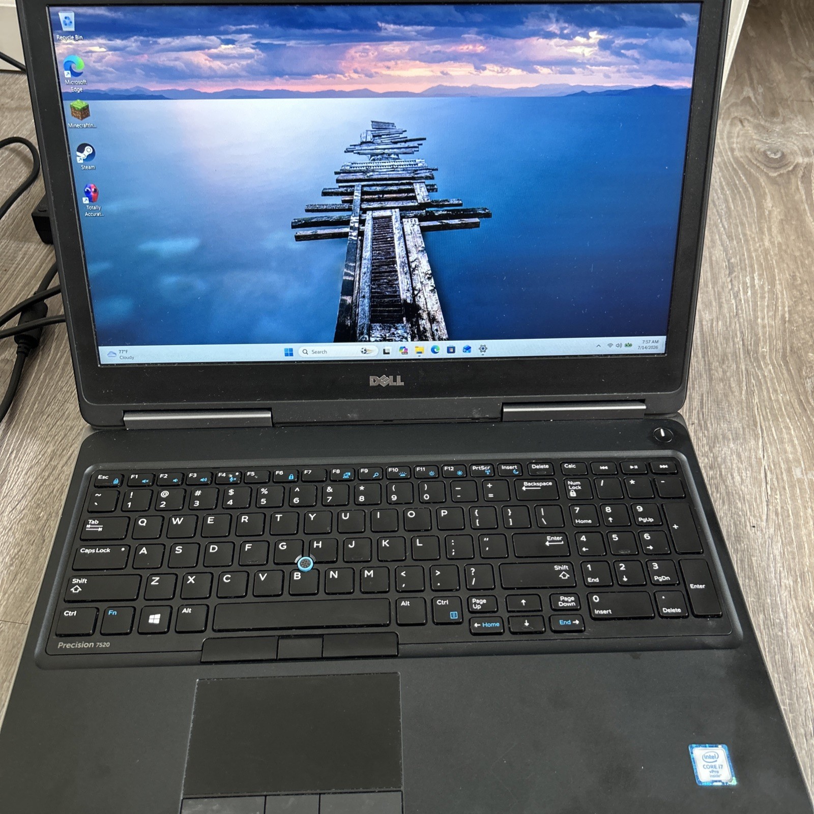 Dell Precision 7520 15.6″ i7-6820 Laptop 24GB RAM 500GB SSD 2GB Video Win11