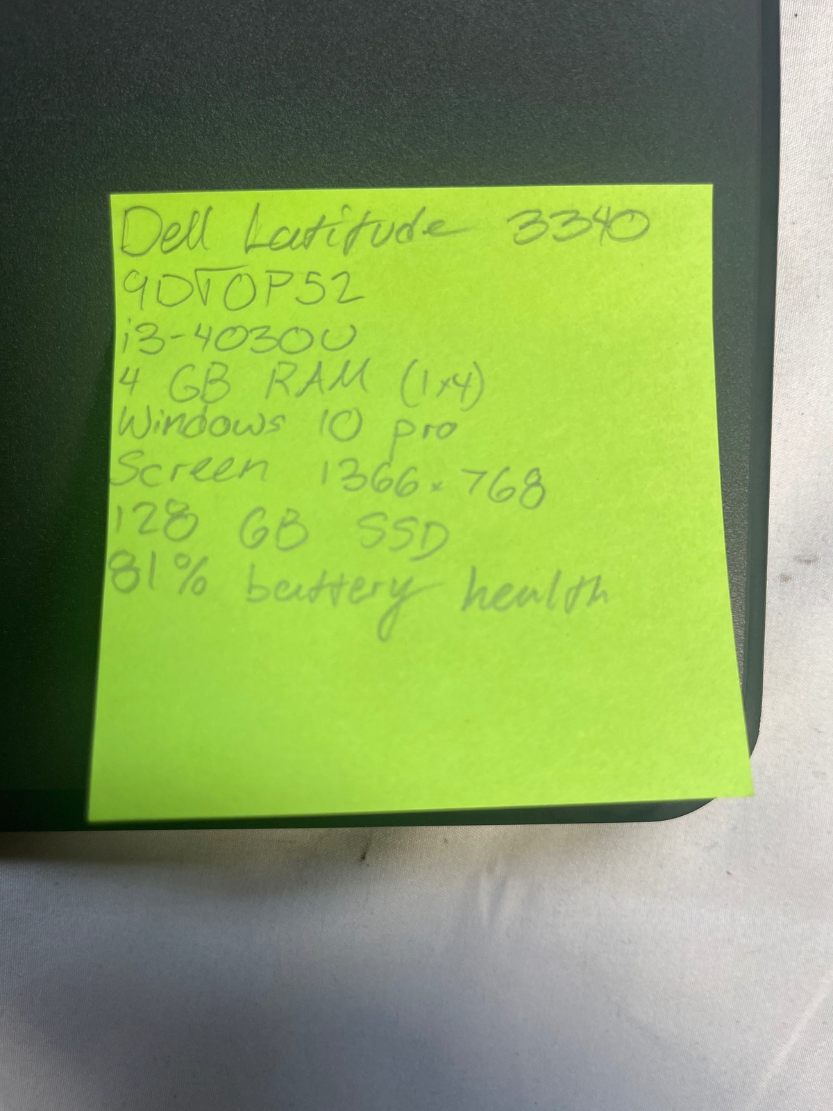Dell Latitude 3340 i3-4030U 1.9GHz 4GB 128GB SSD 13.3″ Win10