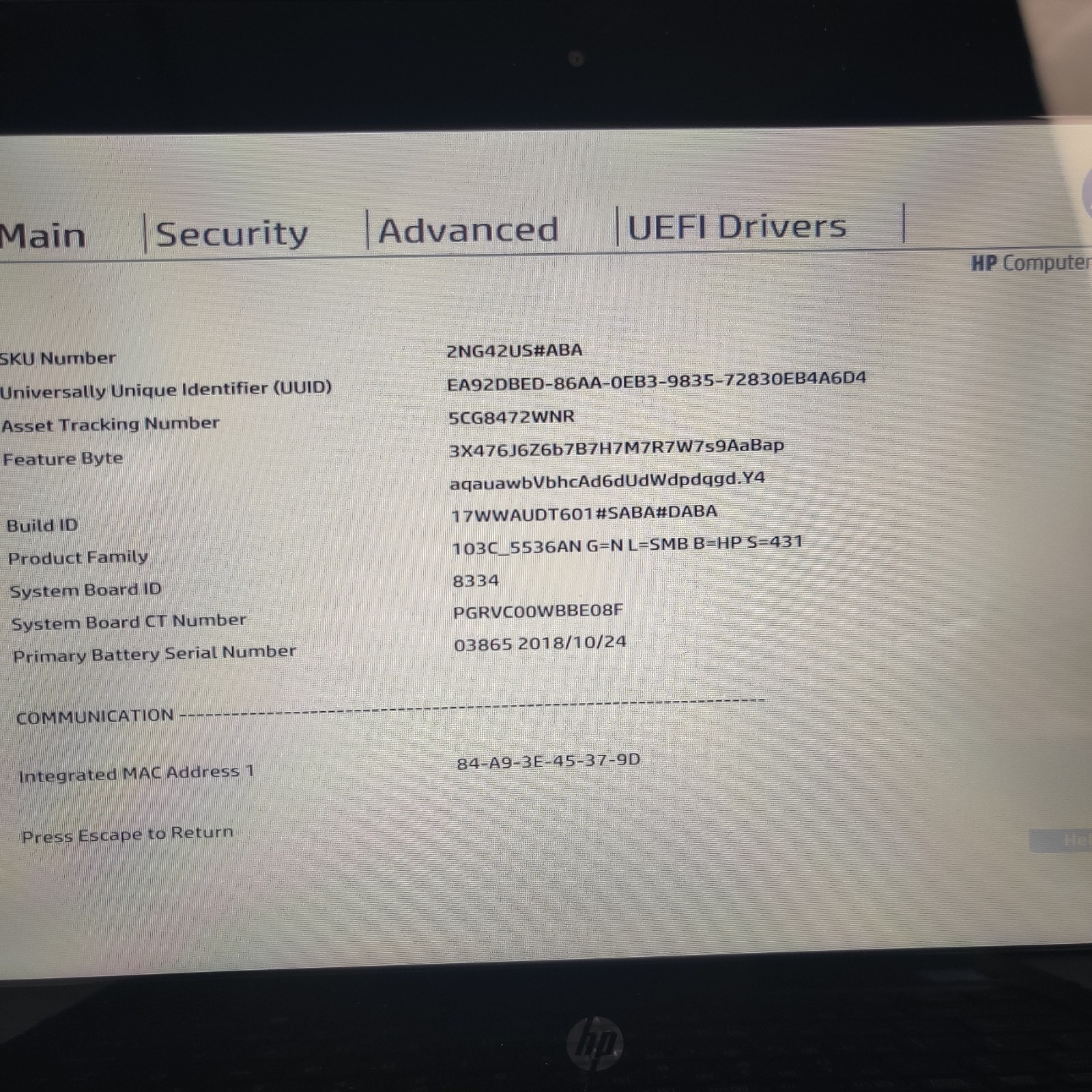 HP ProBook x360 11 G2 EE, Core-m3-7Y30 8GB NO SSD/OS/AC ADAPTER – USED