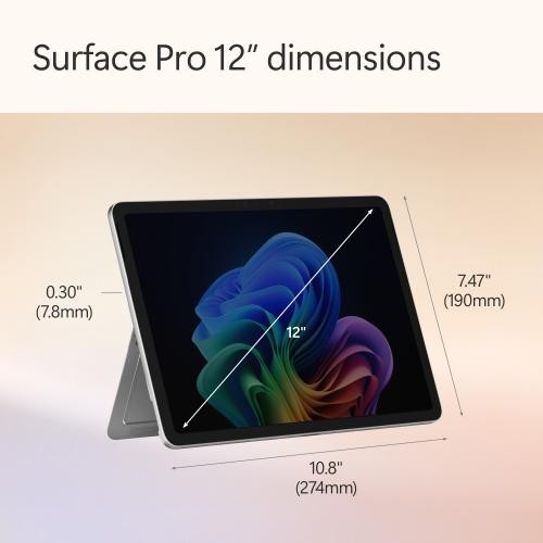 Microsoft Surface Pro Copilot+ PC Platinum + Surface Slim Pen 2 Violet