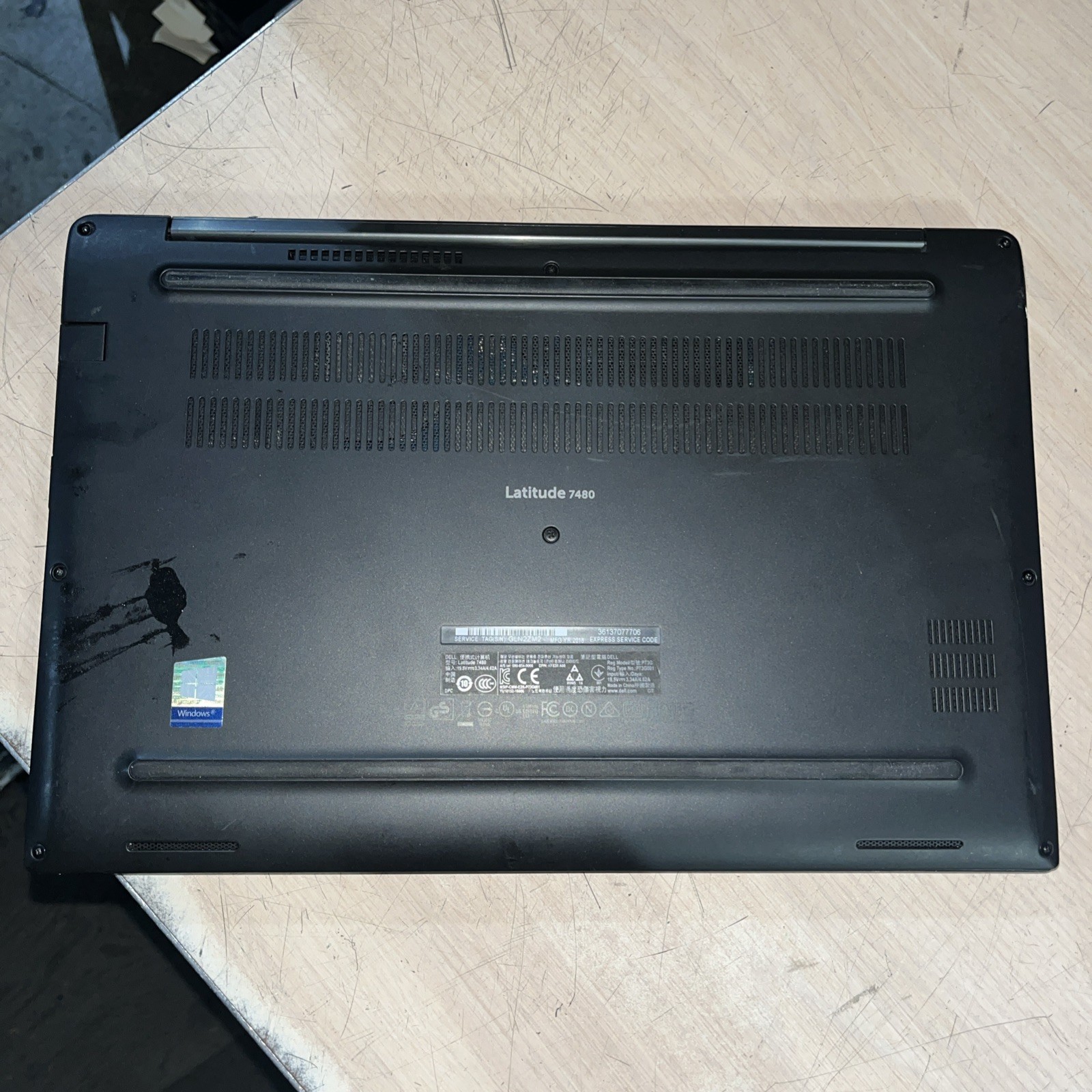 DELL LATITUDE 7480 INTEL CORE I7-7600U 8GB RAM NO HD