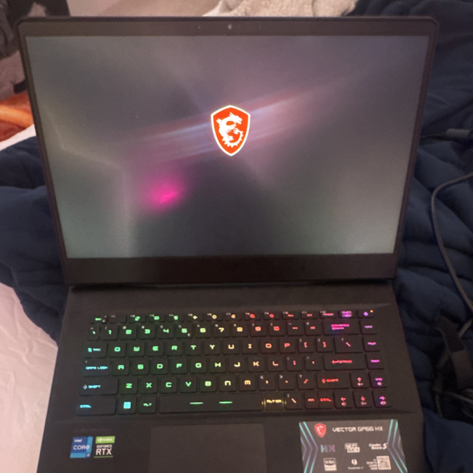 MSI Vector GP66HX Gaming Laptop with Original Charger Included Great Condition