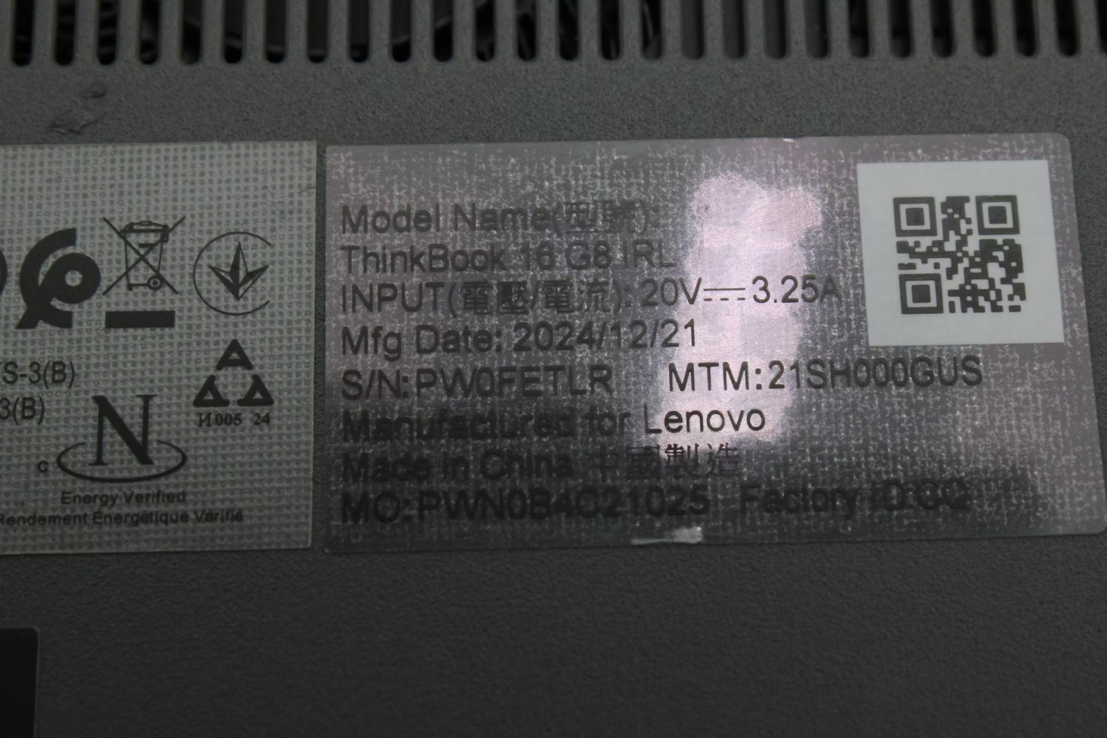 Lenovo ThinkPad 16 G8 IRL 16″ Core 5 210H, 512GB NVMe, 16GB RAM