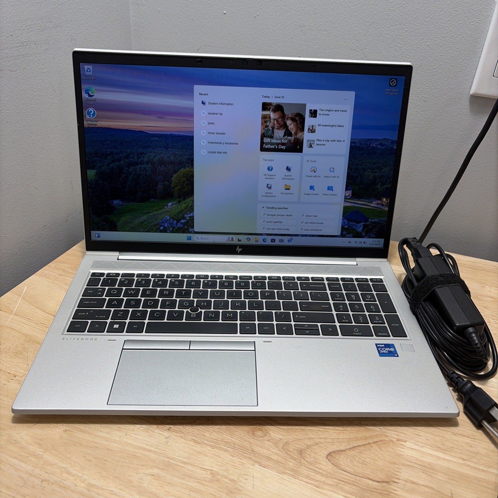 HP EliteBook 850 G8 CORE I7-1185G7 3.0GHZ 32GB 256GB WCAM WIFI W11 CORD