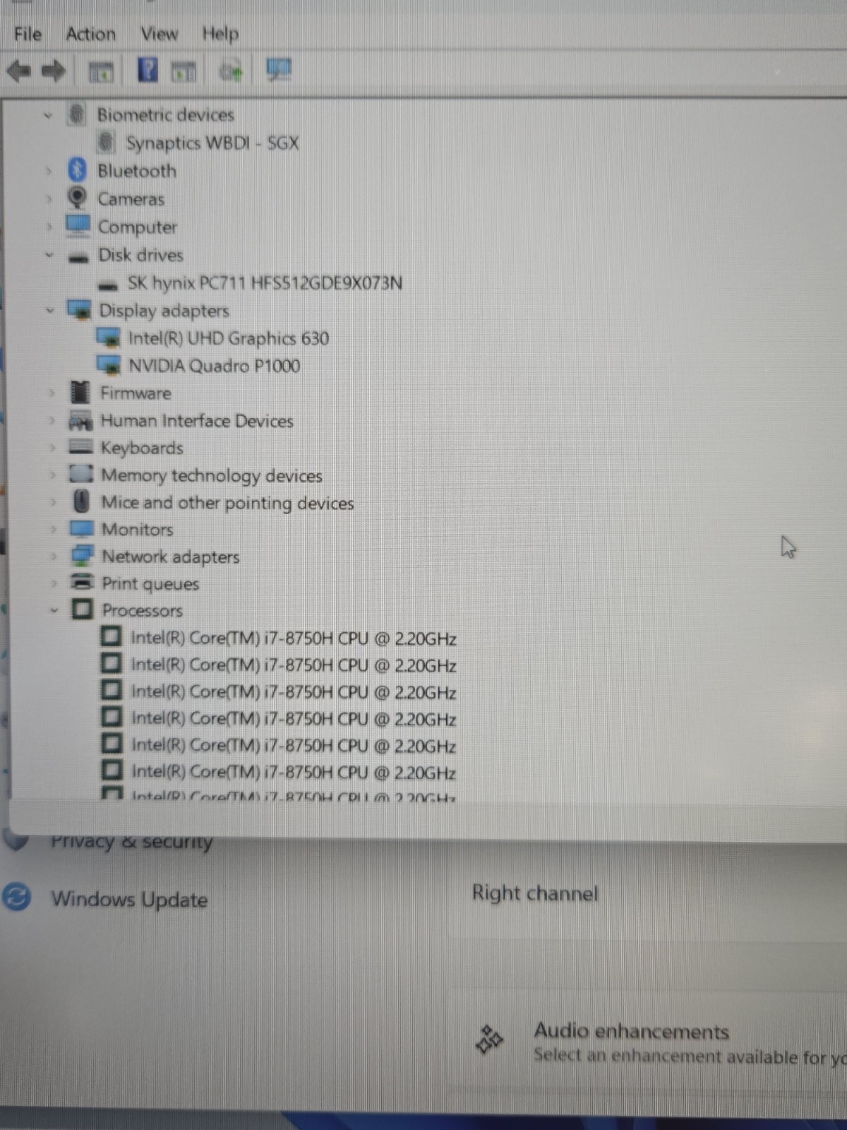 LENOVO ThinkPad P52 i7-8750H 16GB RAM 512GB NVMe Quadro P1000 Win11Pro