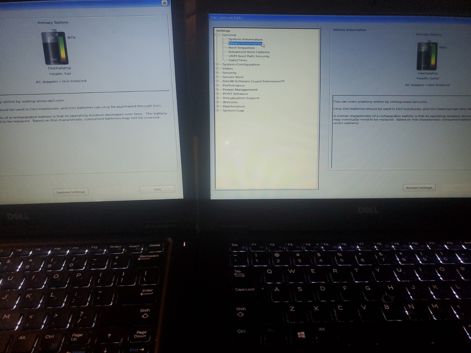 Dell Latitude 5491 14″, i5-8400H @ 2.50GHz 8GB/ 120GB Lot X 2