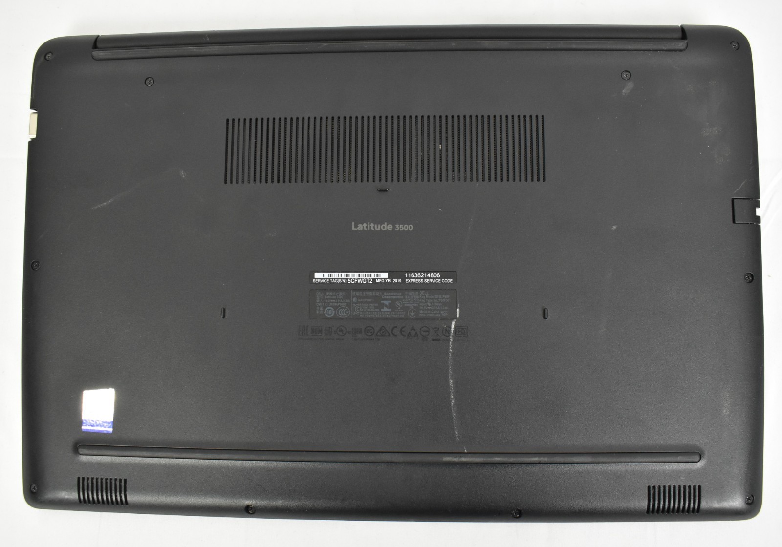 Dell Latitude 3500 i7-8565U 1.8GHz 8GB 256GB SSD No OS For Parts or Repair Only