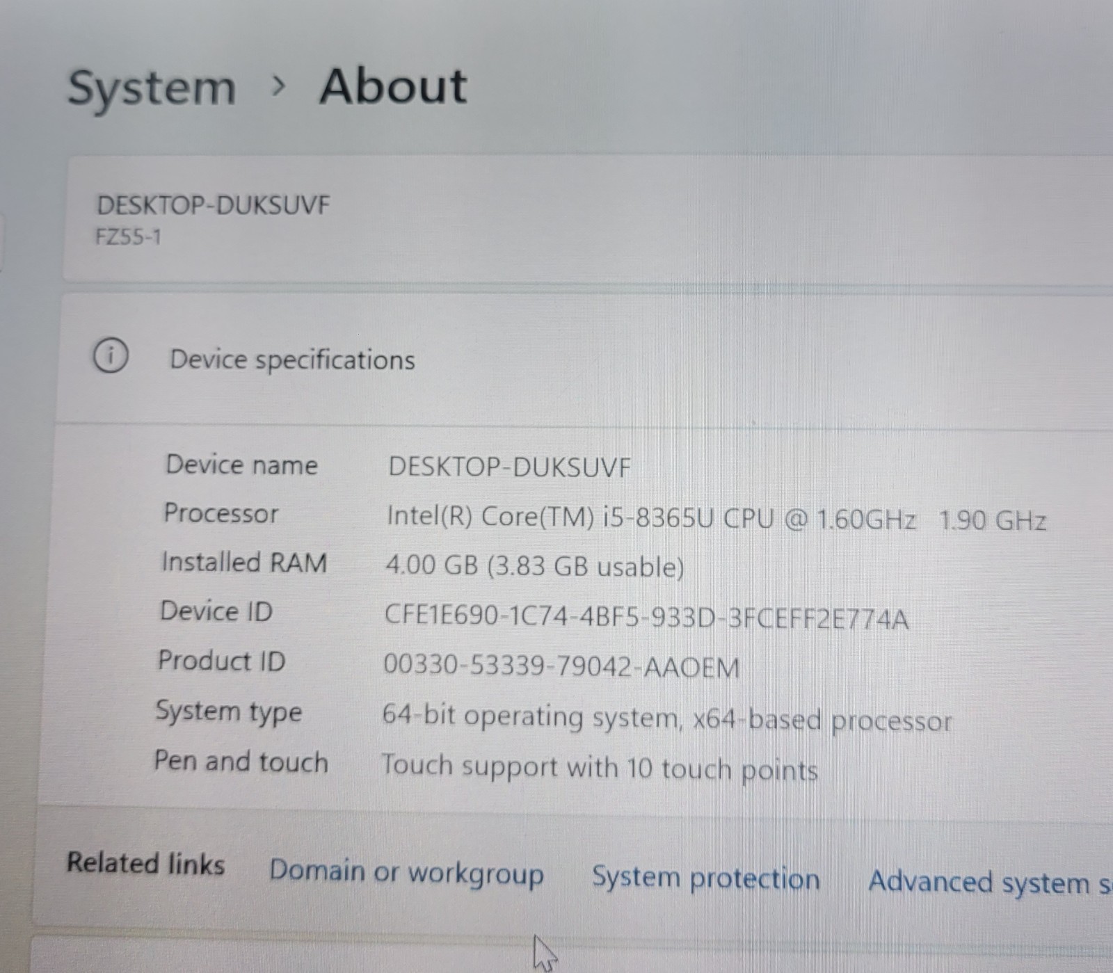Pansonic Toughbook FZ-55 MK1 (Core i5 120GB 4GB)