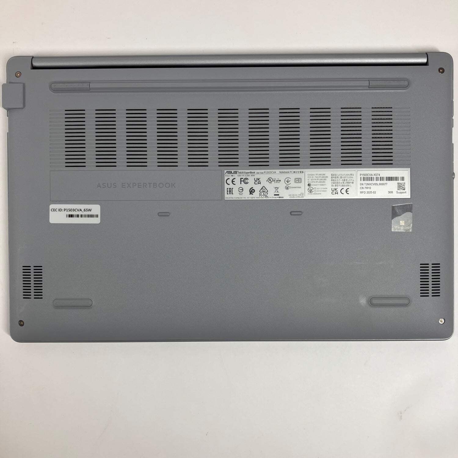 Asus Expertbook P1 P1503CVA 15.6″ i7-13620H 2.4GHz 16GB RAM 512GB SSD