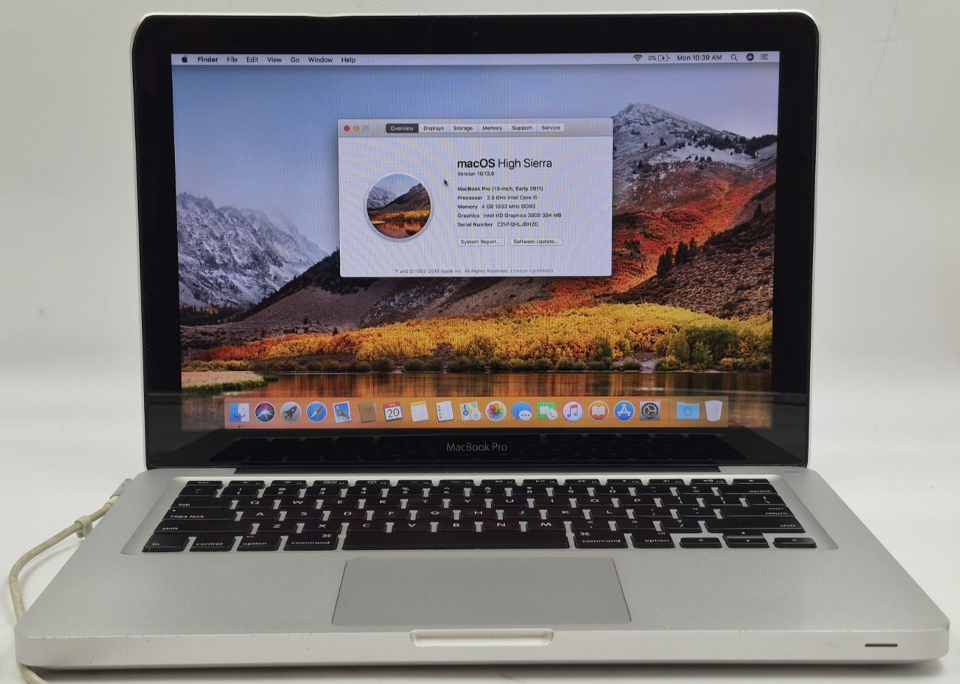 Apple MacBook Pro 13″ Mid 2012 i5-3210M 2.50GHz 4GB RAM 320GB HDD