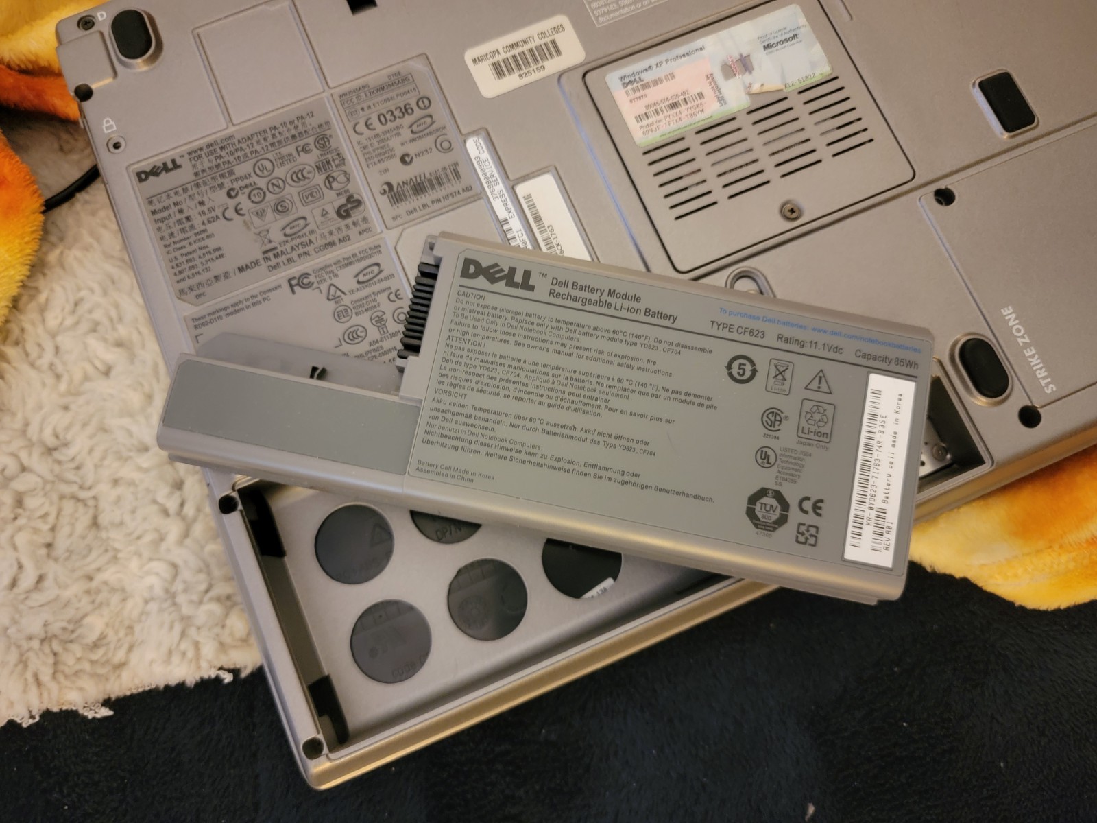 Dell D820 Lattitude Laptop – Intel Centrino Duo- Passed Tests on XP- for PARTS