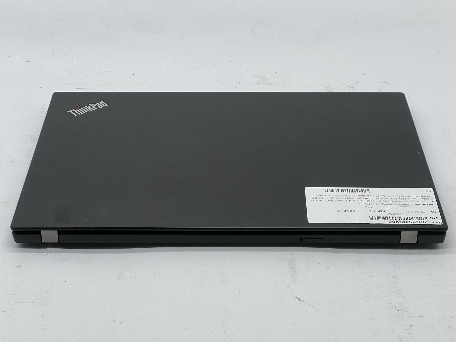 Lenovo ThinkPad T490s, i5-8365U CPU @ 1.60GHz, 16GB RAM-No HDD/OS/Charger