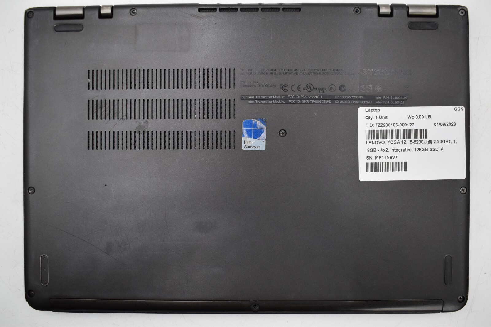 12.5″ Lenovo YOGA 12 2-IN-1 Laptop i5-5200U @ 2.20GHz 8GB RAM 128GB SSD *READ