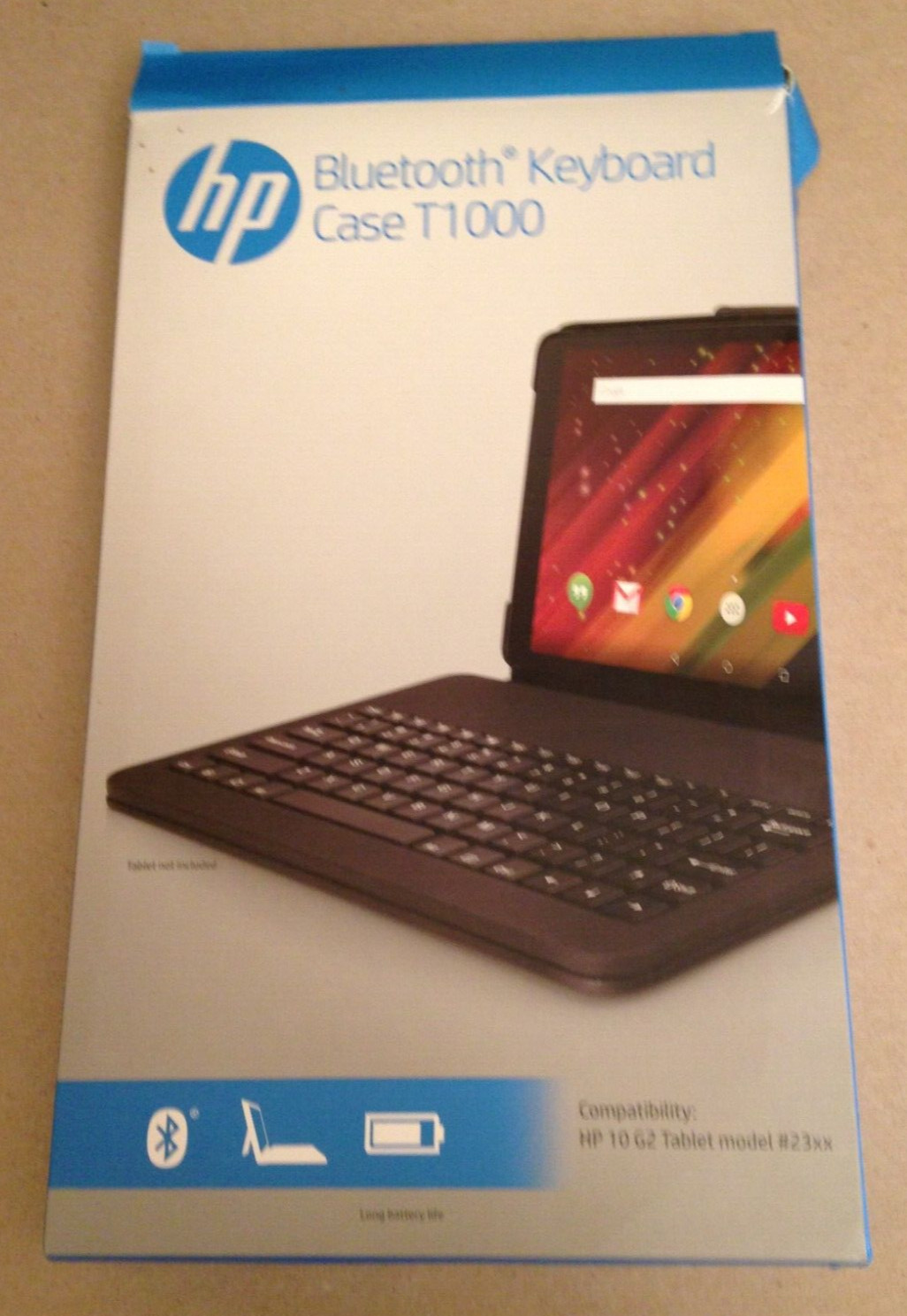 HP 10 G2 10.1in Android 5.0 Lollipop Tablet – 1GB RAM, 16GB W/NEW CASE