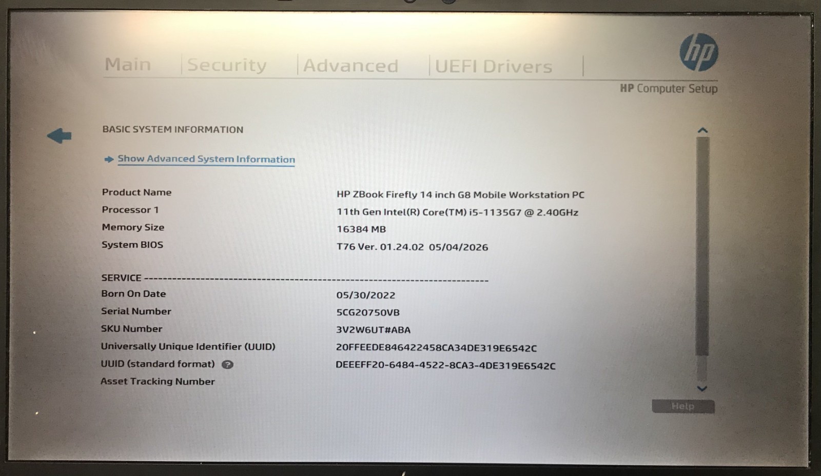HP Zbook Firefly G8 14″ Laptop i5-1135G7 16GB RAM 256GB NVMe