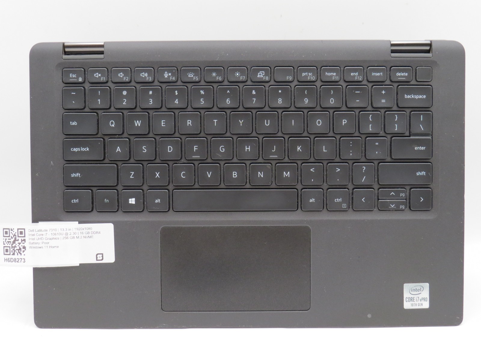 Dell Latitude 7310 i7-10610U @ 2.3GHz 16GB / 256GB m2 13.3 touch Win 11