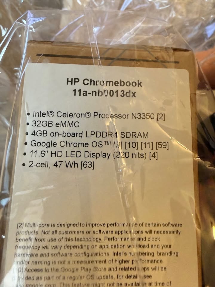 HP Chromebook 11a-nb0013dx 11.6 inch (32GB, Intel Celeron, 1.10GHz, 4GB)…