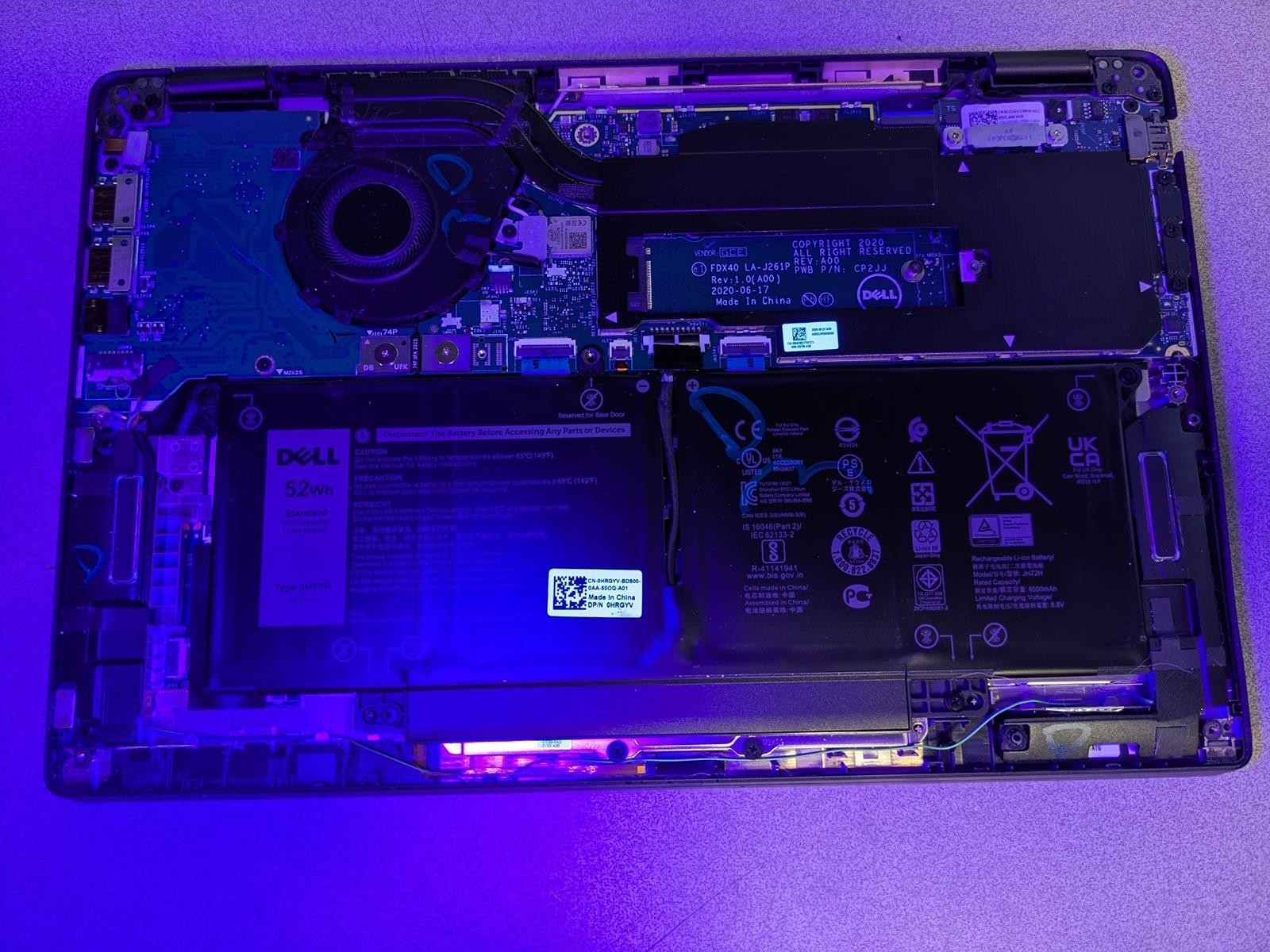 DELL LATITUDE 7410 i7-10610U @ 1.80GHz, 16GB RAM, NO HDD/OS – (FOR PARTS)