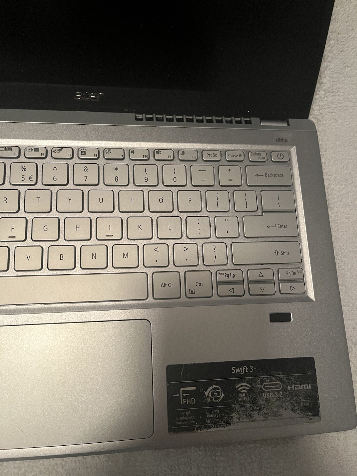 FOR PARTS – Acer Swift FS514-52 – 14″ 1080p, 1.6GHz i5, 8GB RAM, 256GB SSD