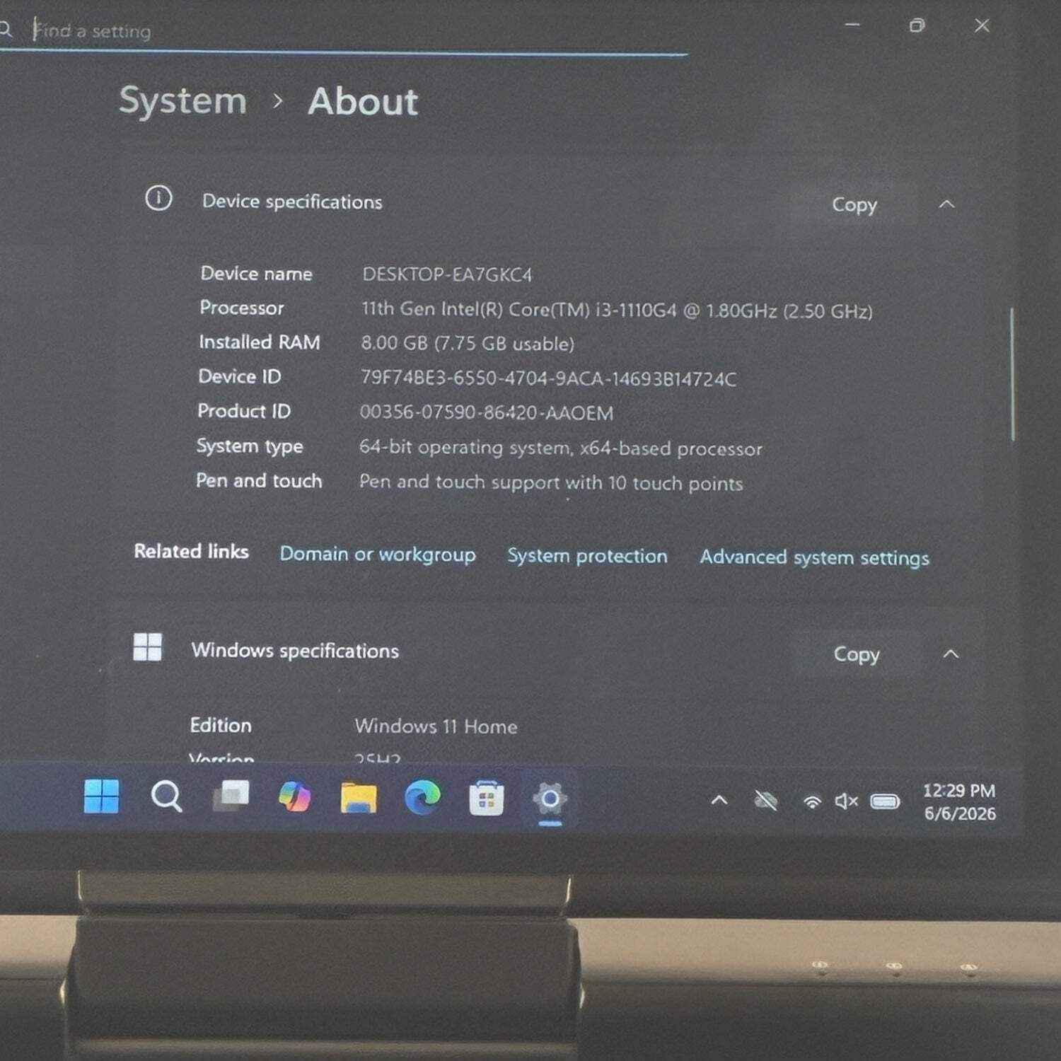 OneNetbook Pro A1 7″ i3-1110G4 1.8GHz 8GB RAM 512GB SSD