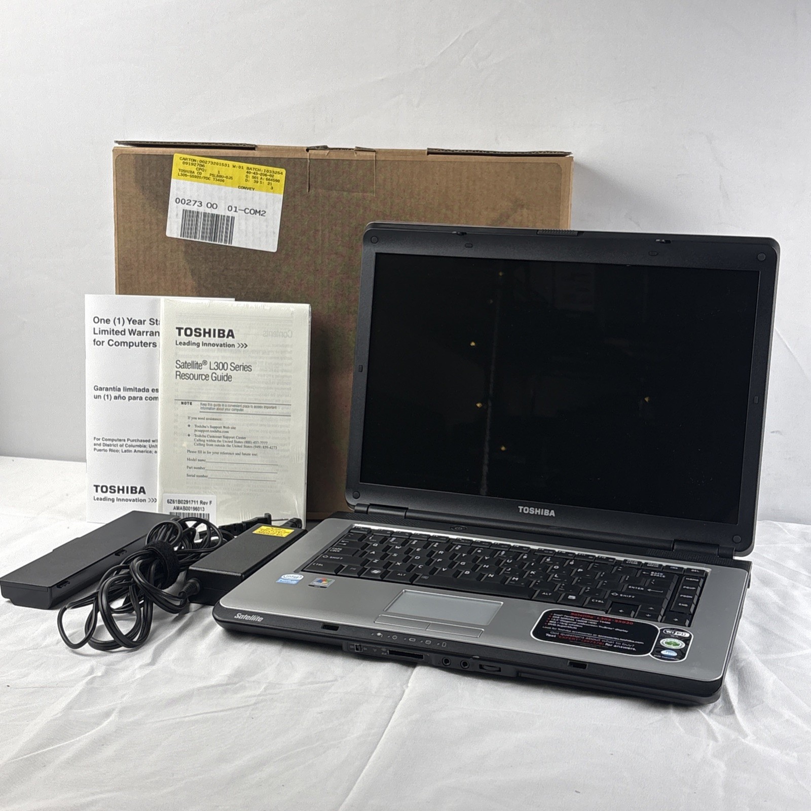 Toshiba Satellite L305-S5920 2GB SDRAM 160GB HDD 15.4” Laptop New Tested