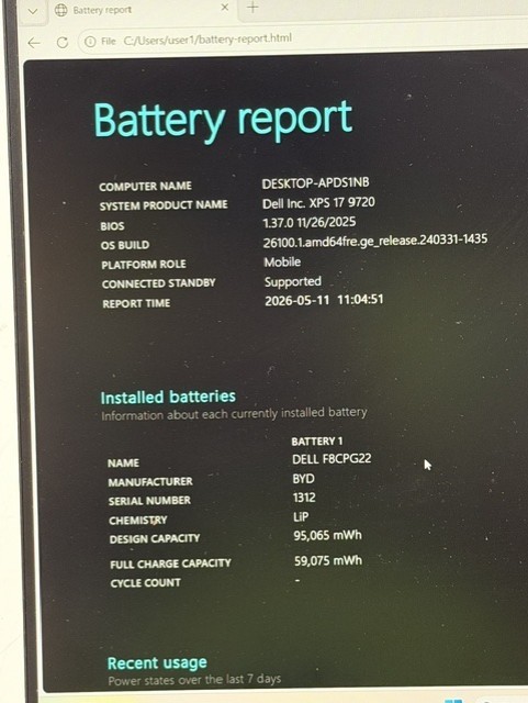 Dell XPS 17 9720 i7-12700H 1TB SSD 8GB DDR5 GeForce RTX 3050 W11P Touchscreen