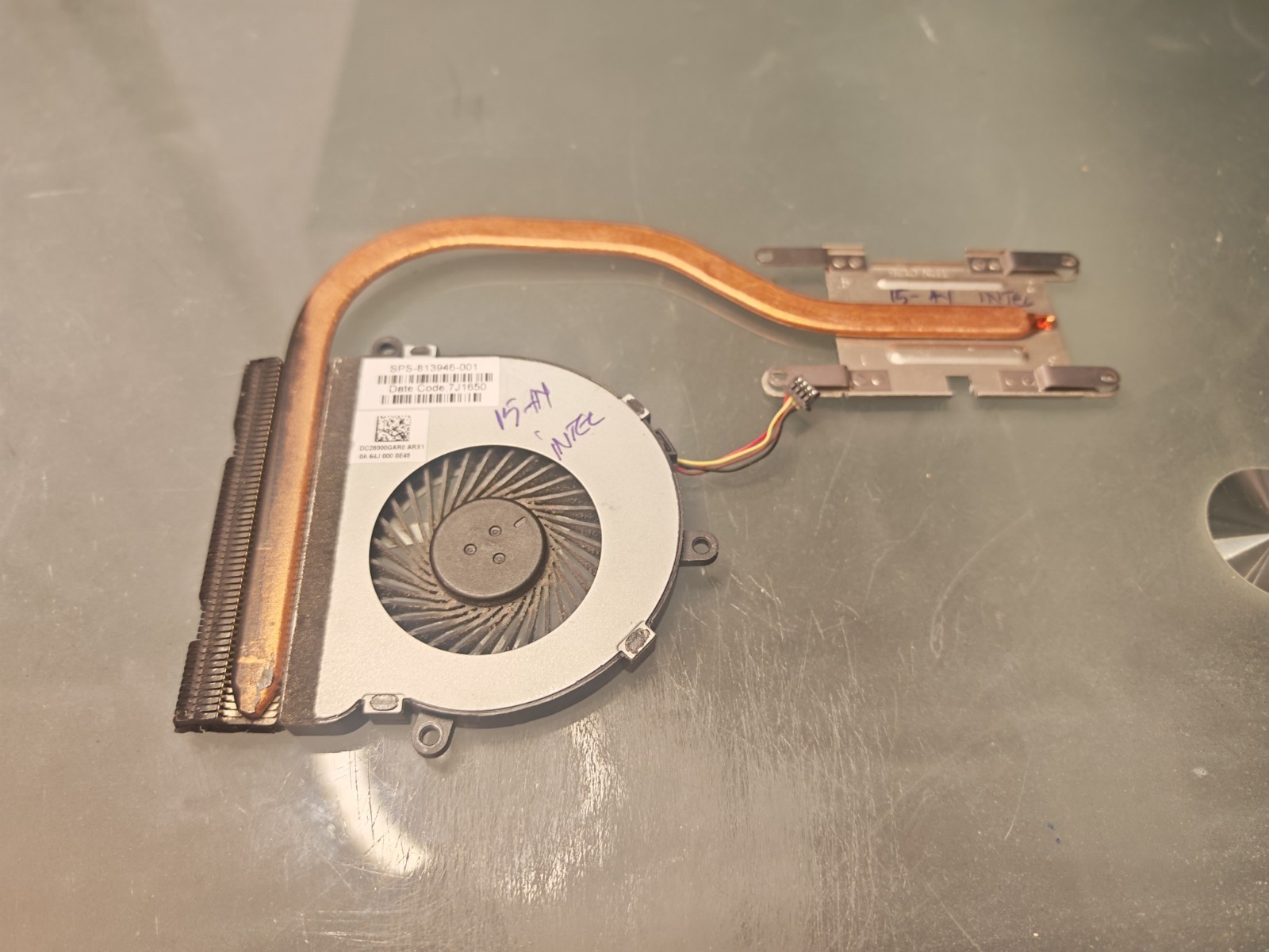 HP 15-AC 250 255 G4 15-AY FAN HEATSINK AT1EM0020R0 DC28000GAR0