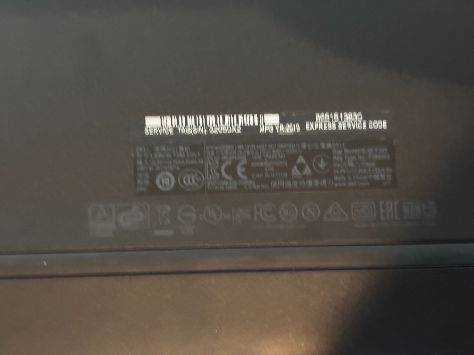 DELL LATITUDE 7290 INTEL CORE I5-8350U 1.7GHZ 8GB RAM NO HD