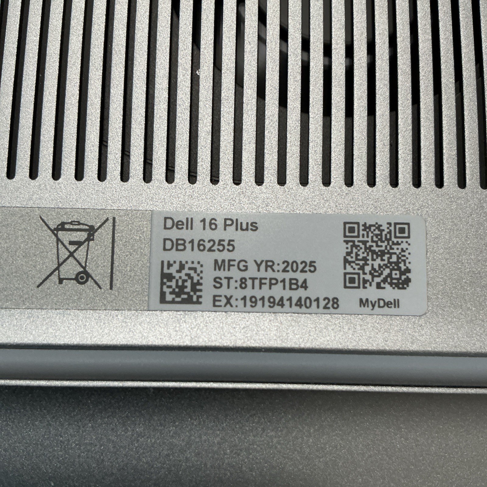 Dell 16 Plus DB16255 Notebook Laptop Silver 2025 Model, 16-Inch Display