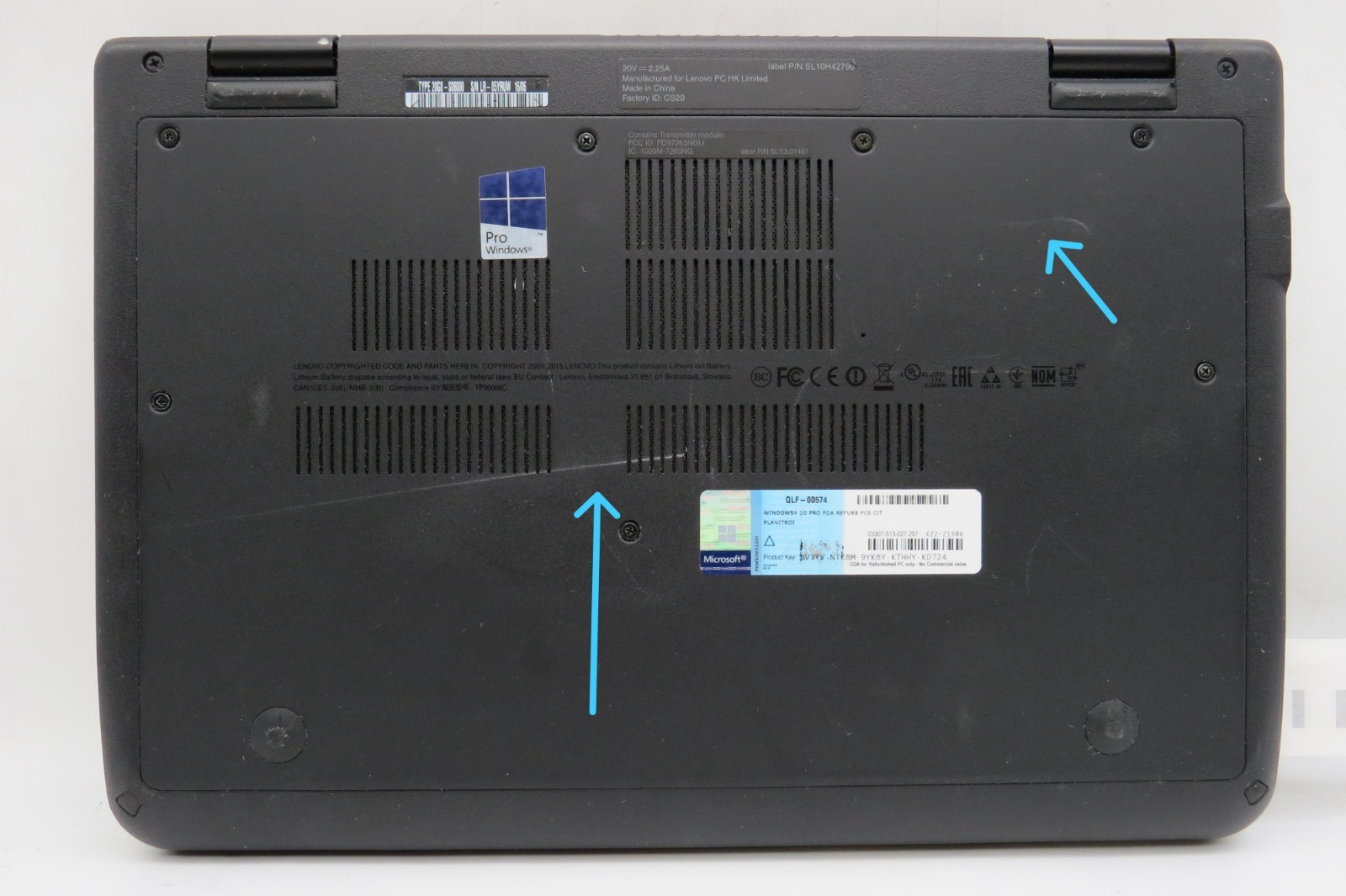 Lenovo Yoga 11e-11.6″-Celeron-N3150@1.6GHz-8GB DDR3 RAM-NO STORAGE-NO OS