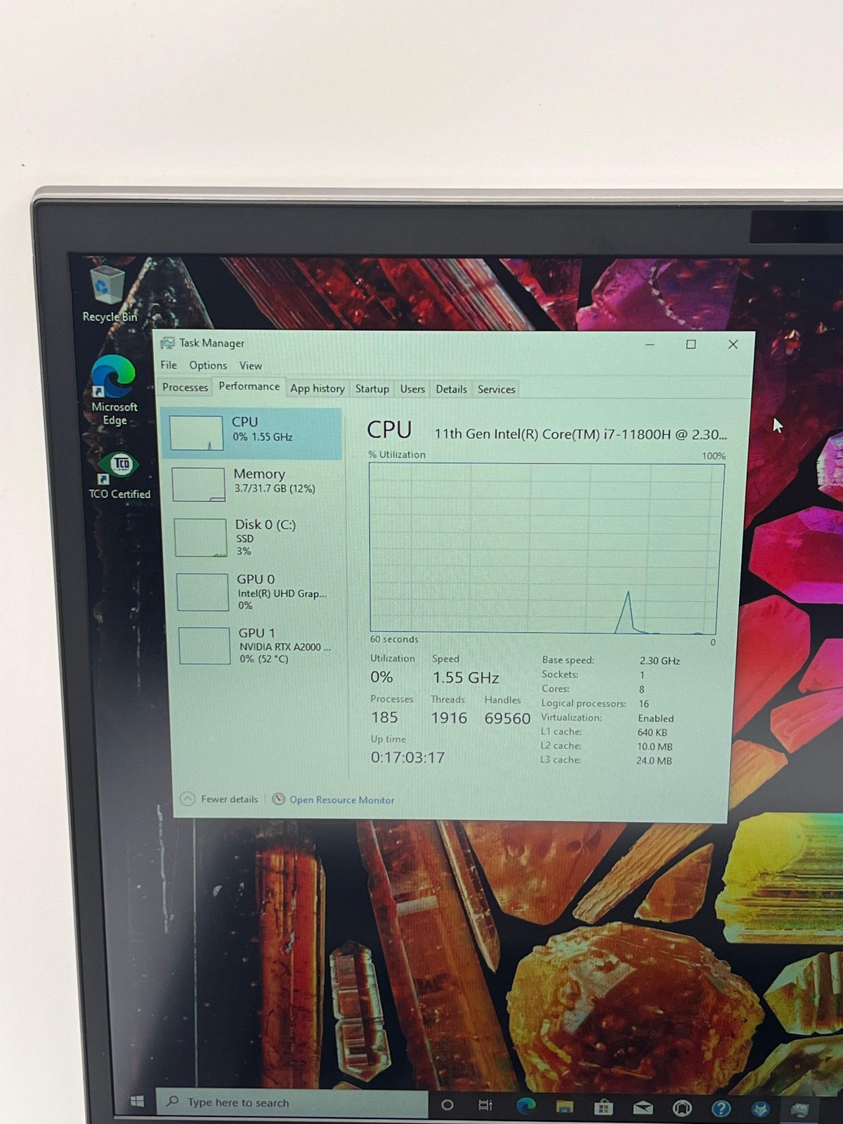 HP Fury 17″ G8 Laptop Core i7-11800H 11th Gen 32GB 512GB RTX A2000