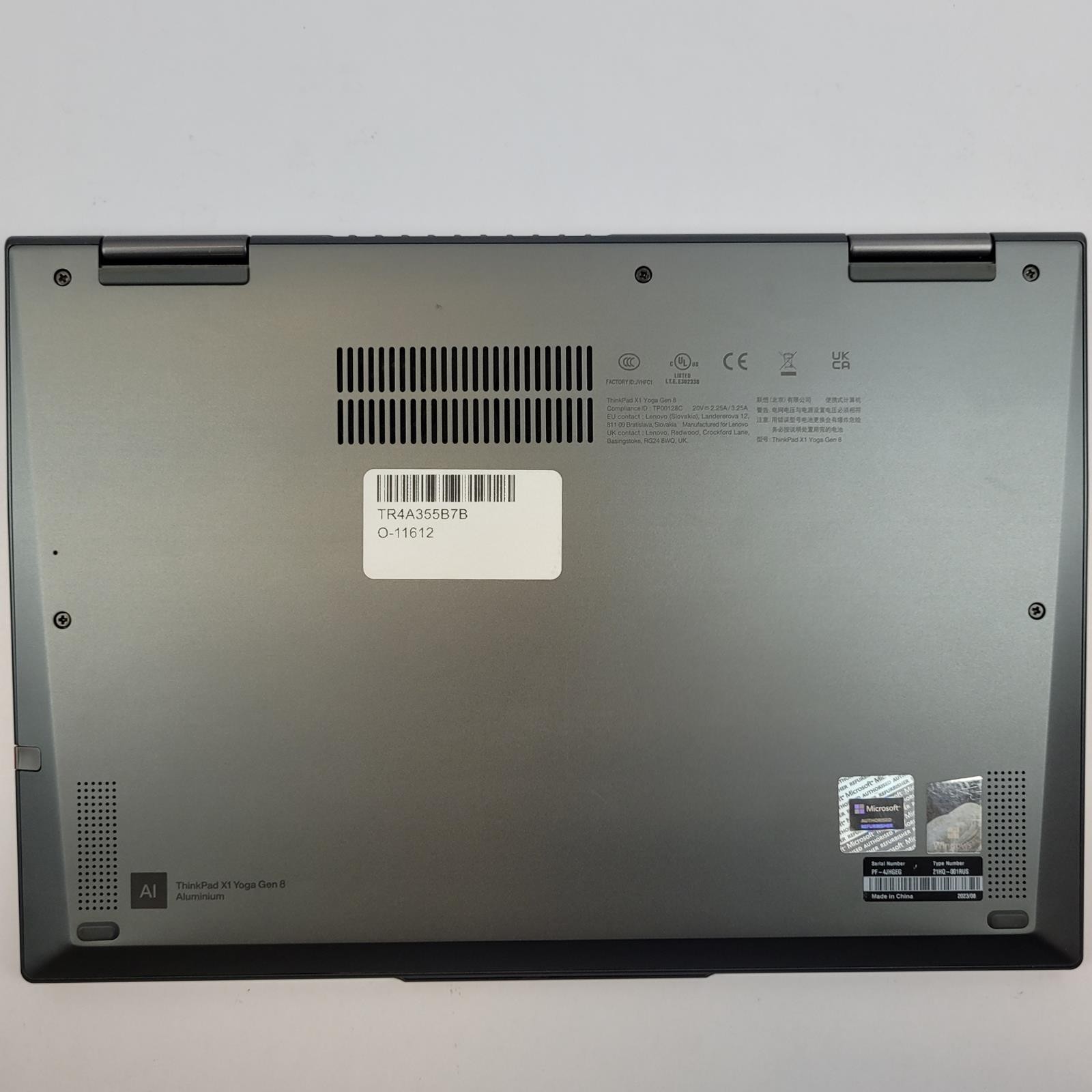 LENOVO THINKPAD X1 YOGA G8 Win 11 i5-1345U 16GB RAM 512GB NVME | Grade D