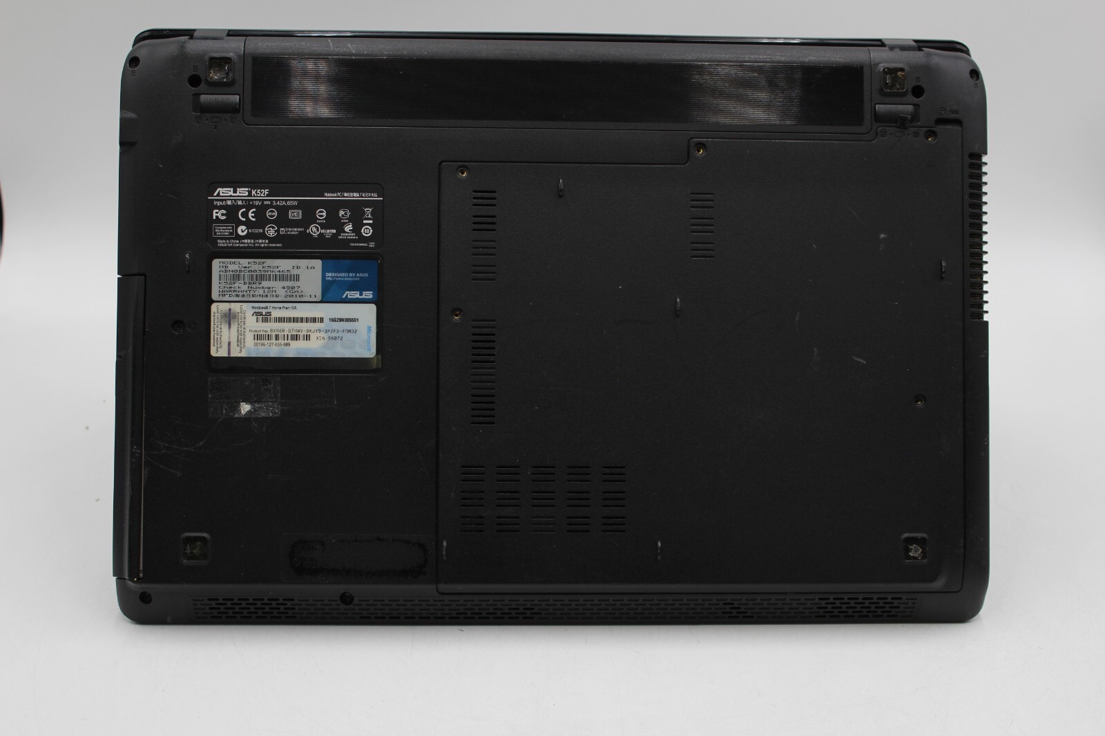 ASUS Tek K52F 15.6in No HD No Caddy 4 GB RAM i3 M 370 30 day warranty