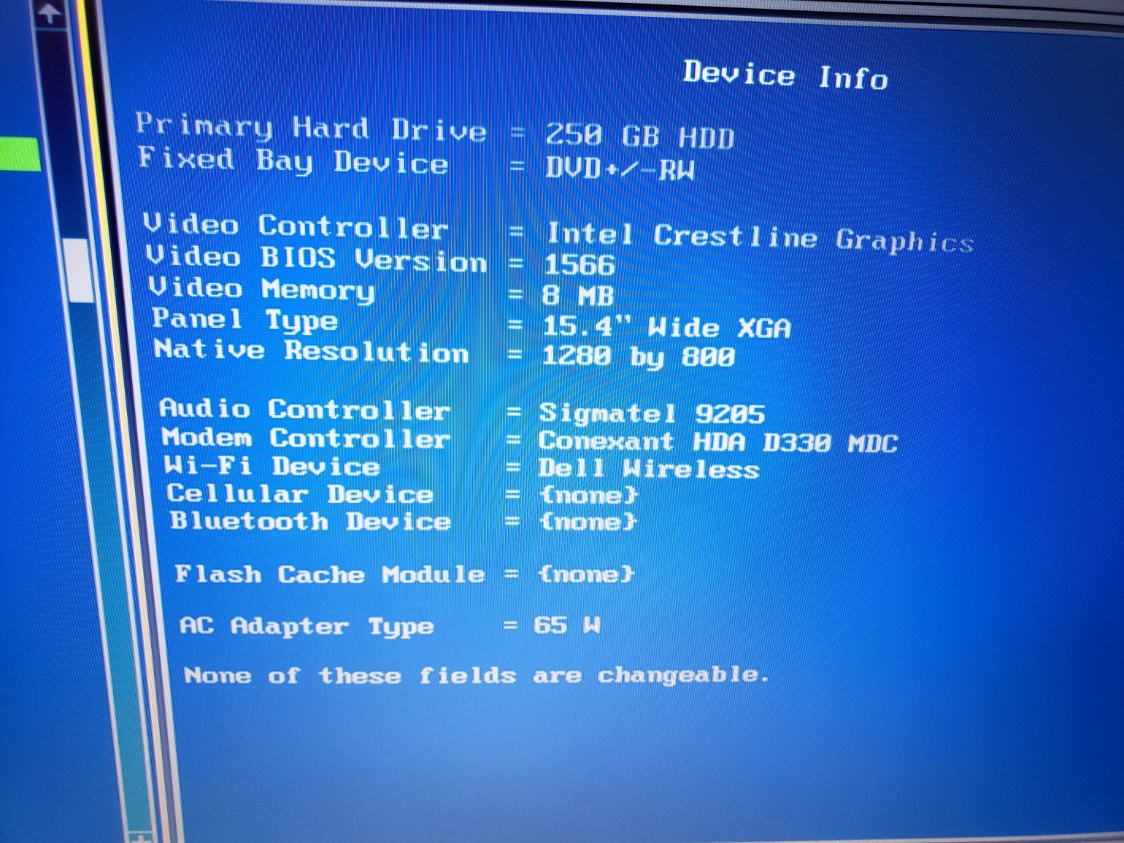 Dell Inspiron 1525 Yellow 15.4″ Gaming Laptop Core2 DUO 2.00GHz 2GB 250GB Vista