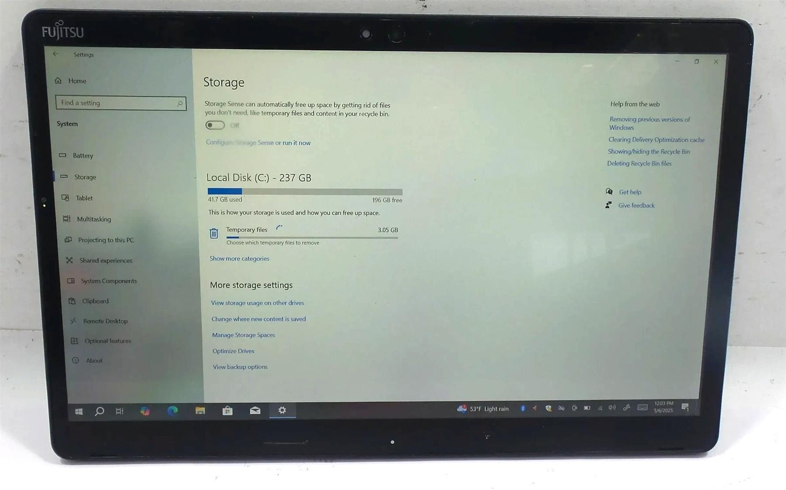 Fujitsu Stylistic Q738 Core i5-8350U 1.7GHz 16GB 256GB Windows 10