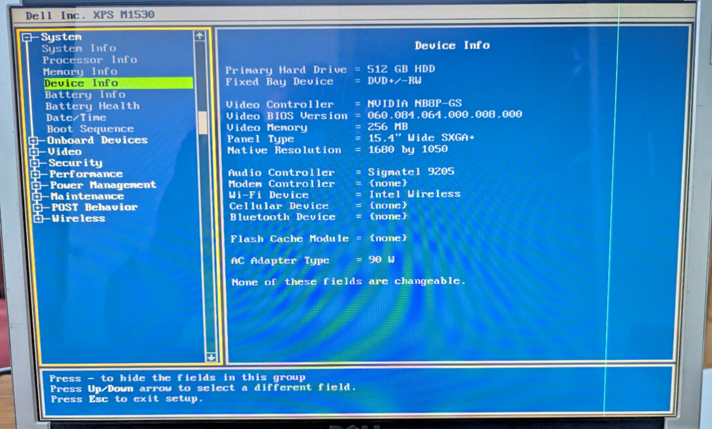 DELL XPS M1530 Laptop Intel(R) Core 2 Duo CPU, 4GB, SSD, Working