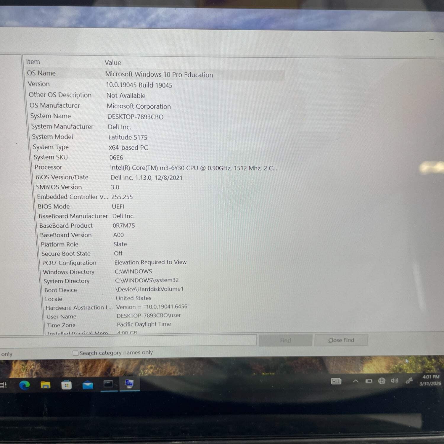 Dell Latitude 5175 11.6″ M3-6Y30 0.90 4GB RAM 128GB SSD