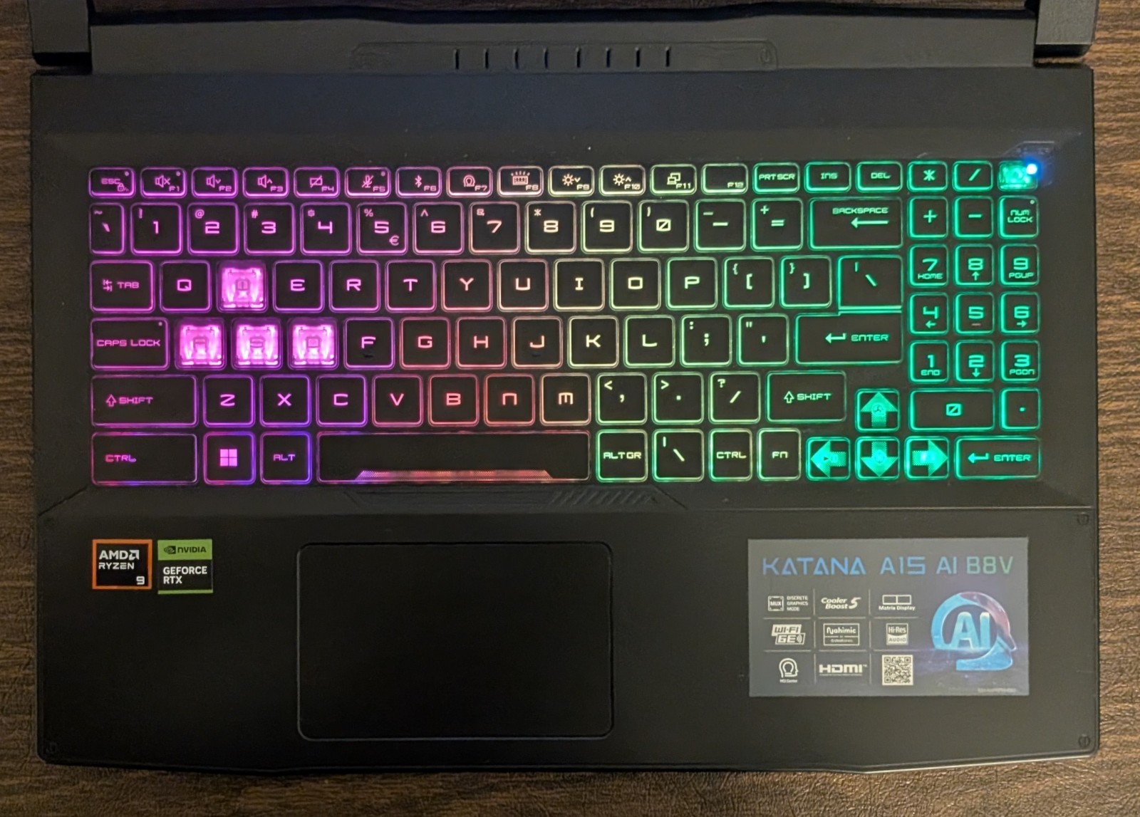MSI Katana A15 15.6″ FHD 144Hz (Ryzen 9 8945HS, 16GB/1TB SSD, RTX 4070) Laptop