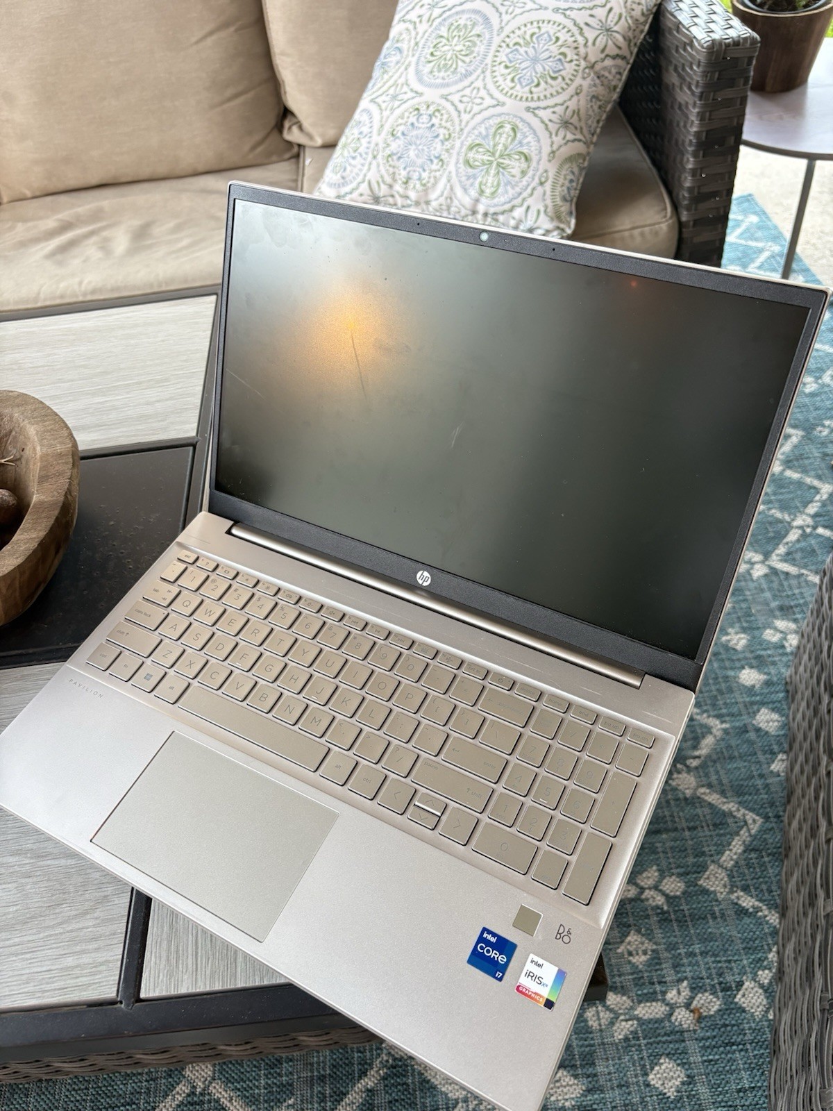 HP Pavilion 15.6in Silver Laptop Intel Core i7 Intel Iris Xe Graphics Used