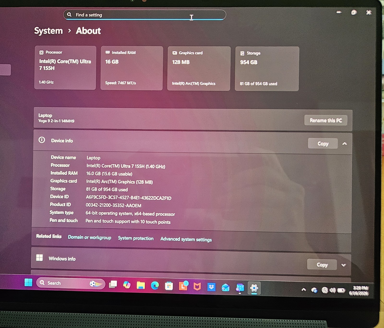 Lenovo Yoga 9i 2-in-1 14-inch 2.8K OLED