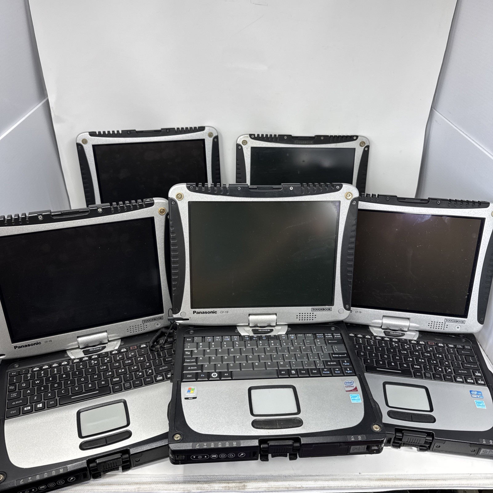 Lot of 5 Panasonic Toughbook CF-19 – UNTESTED- For Parts Unit AS IS