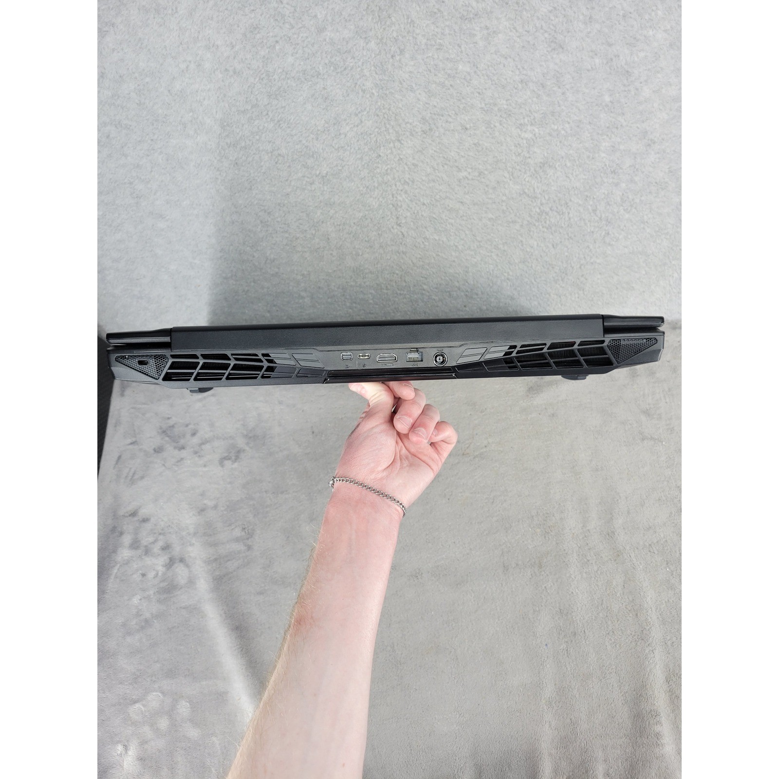 CyberPowerPC Gaming Laptop Black Password Locked No Cords For Parts or Repair