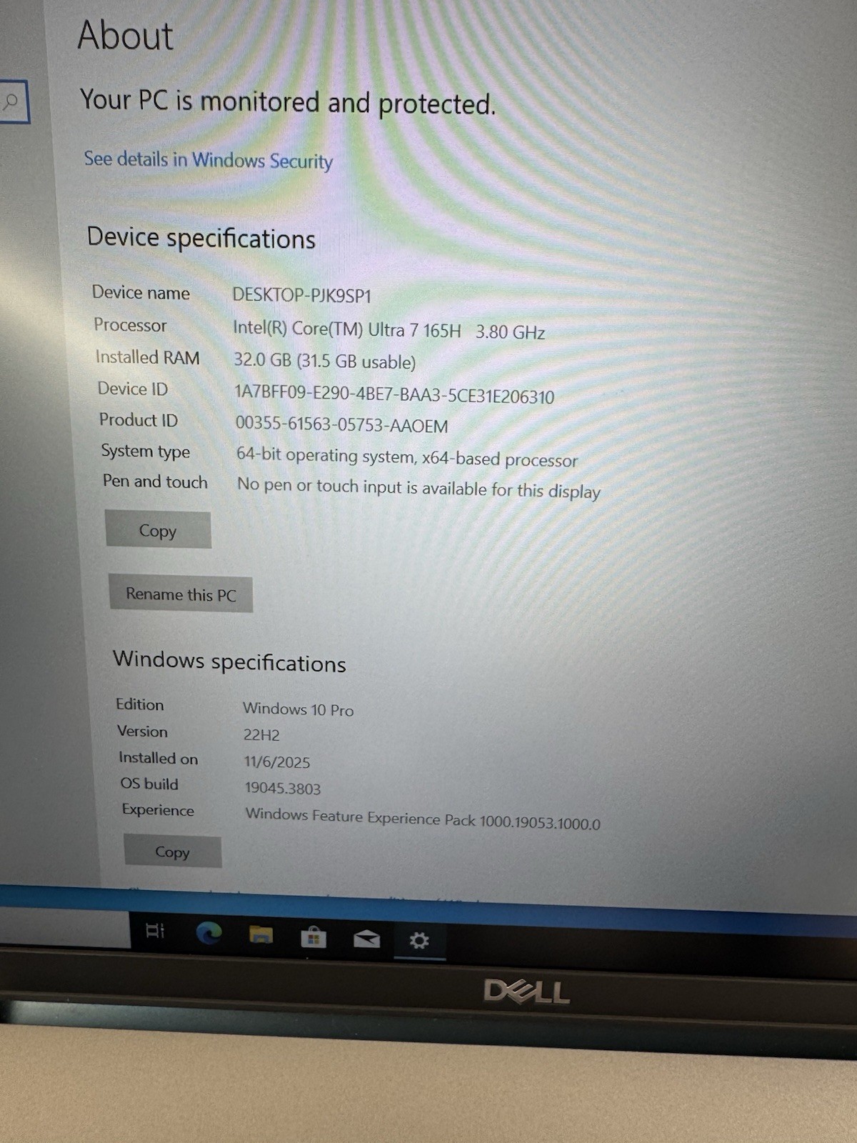 OEM Dell Latitude 5410 5411 Palmrest with Touchpad & Keyboard – 3JGVT
