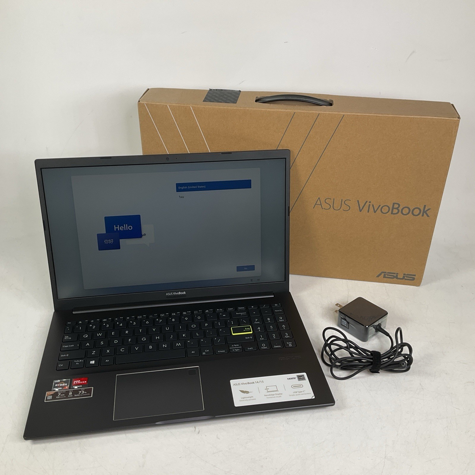 ASUS Vivobook M513IA-DB74 15.6″ AMD Ryzen 7 4700U @2.00GHz 8GB RAM DDR4 1TB SSD