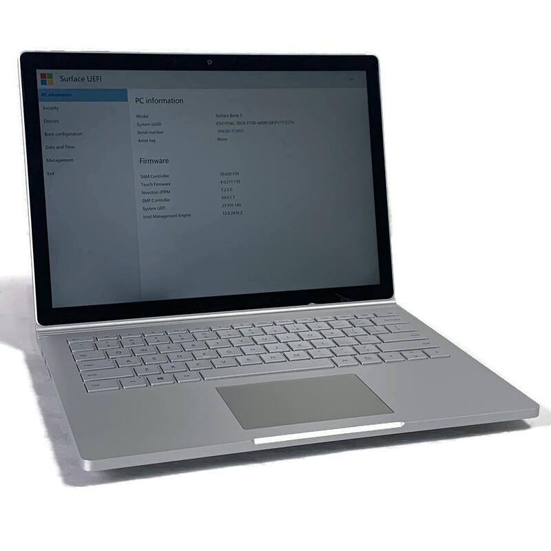 Microsoft Surface Book 3 1900 13.5″ i7-1065G7 1.3GHz 16GB 256GB NVMe SSD – Win11